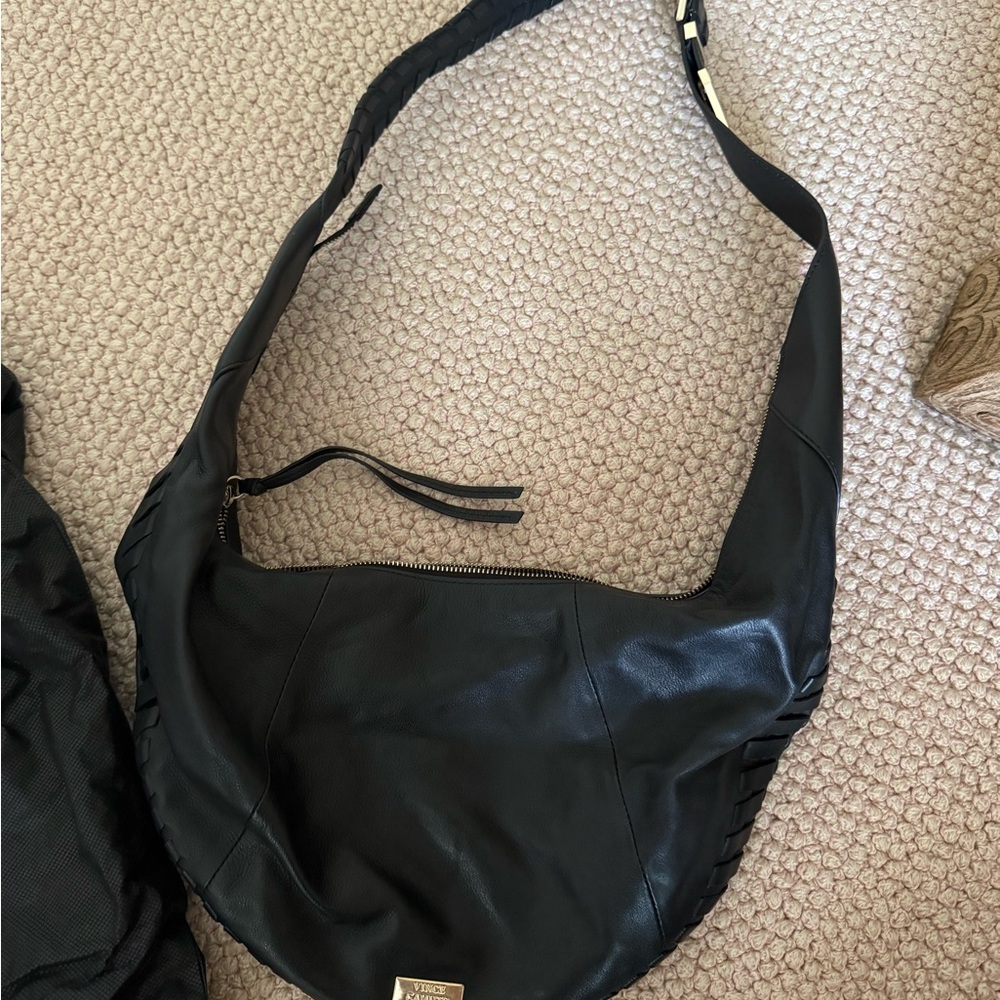 Vince Camuto Hobo Bag Black Leather Women's Bag